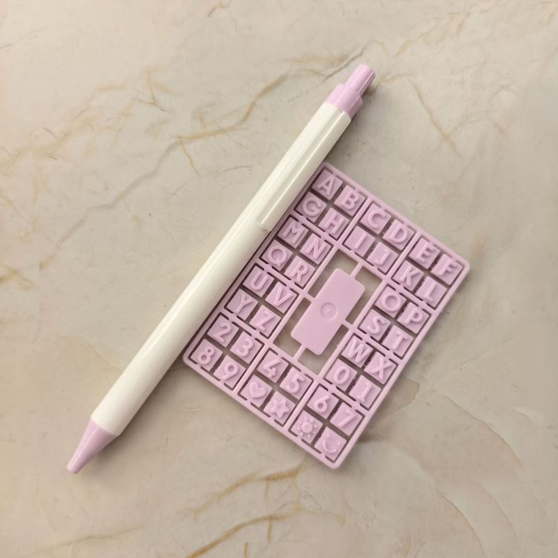 DIY クリエイティブパズルレターペンニュートラルプレスペンインシンプルな学生署名ペンギフトブラックリフィルセット|undefined