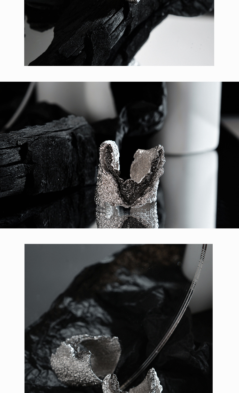 Fashion Geometric Sterling Silver Plating Open Ring 1 Piece