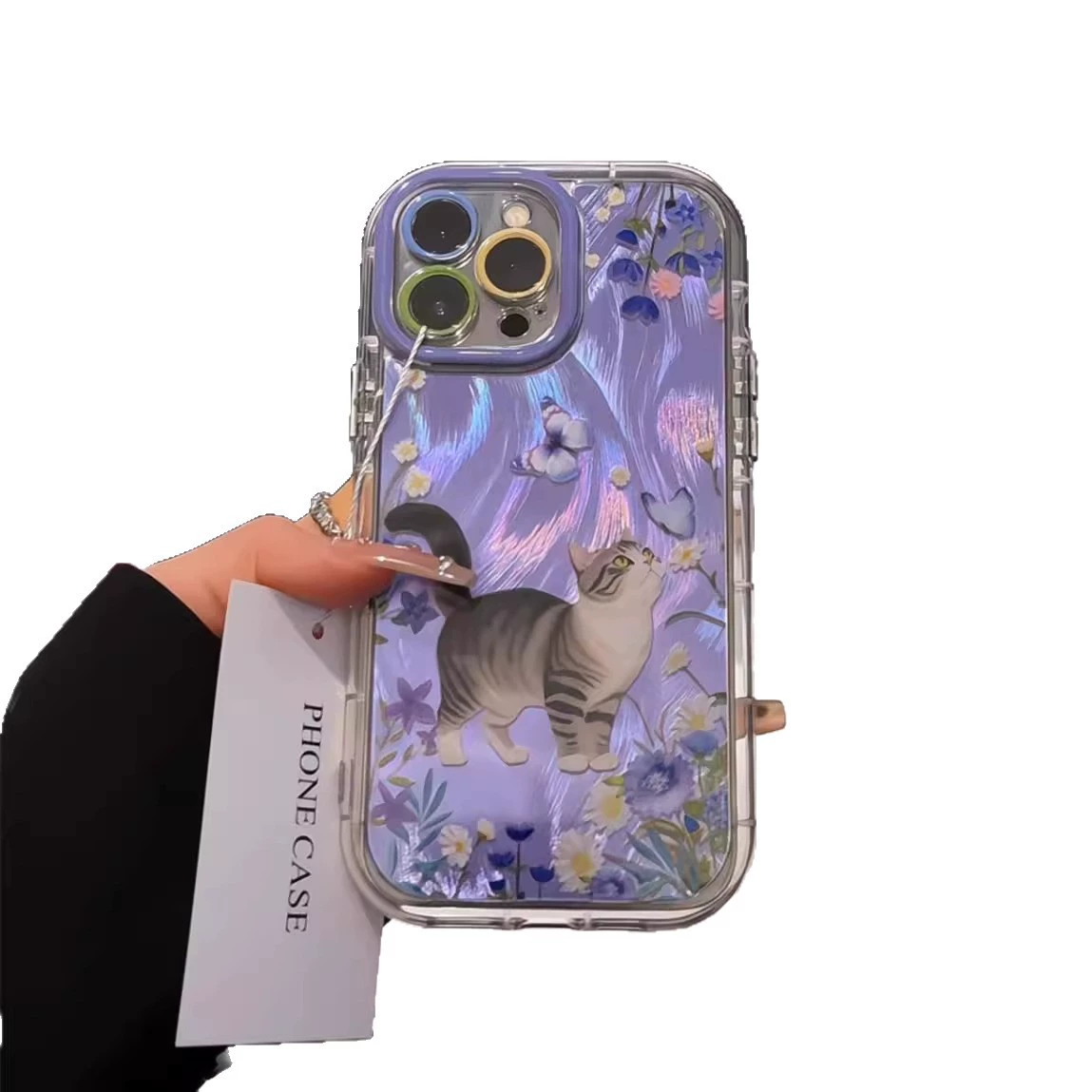 Apple, фиолетовый iPhone 16, кремовый чехол для телефона, iPhone 14 Pro Max
