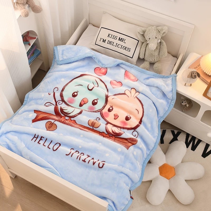 Two little birds-blue (110*140) about 1.2kg