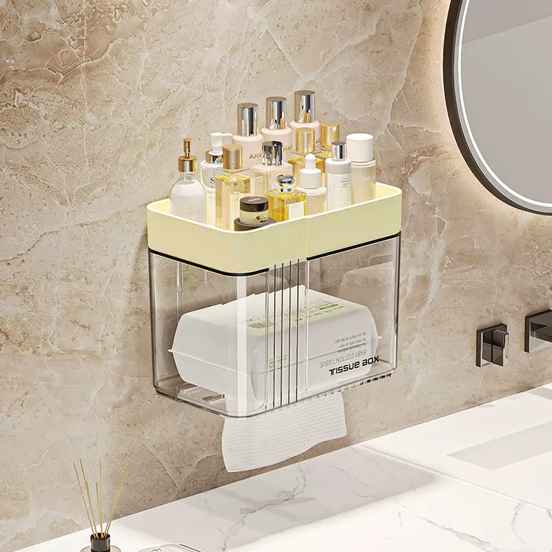 卫生间厕纸盒厕所纸巾盒抽纸盒卫生纸置物架卷纸防水壁挂式免打孔