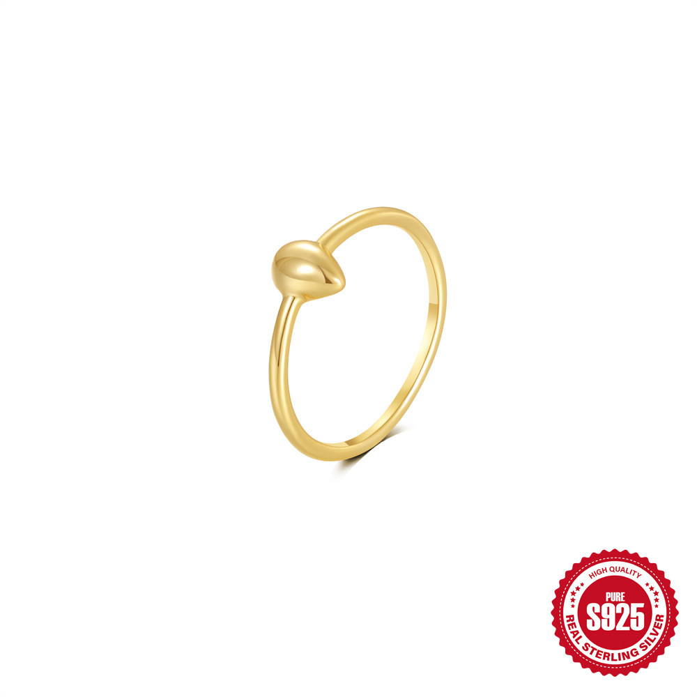 Japón y Corea del Sur s925 plata esterlina viento frío cruz pequeña fila anillo de diamantes mujer uso diario anillo de cola de dedo índice con incrustaciones de circón