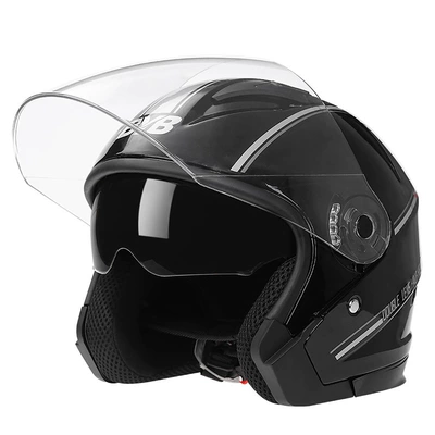 Motosiklet kaskı (dəbilqə): Motuoche Visor Half Helmet