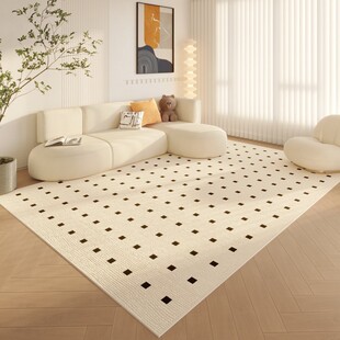 Simple line style bedroom full blanket good care Crystal velvet absorbent sofa coffee table blanket non-slip living room carpet