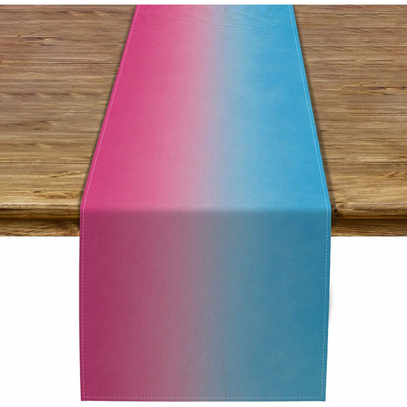 Bandera de mesa de rayas geométricas de lino de Amazon moderna y simple mantel a cuadros en blanco y negro almohadilla de mesa para el hogar image 25