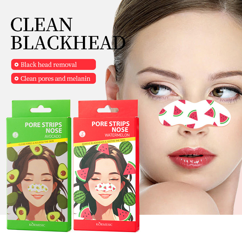 Kormesic Fruit Nasal Mask Full English Nasal Patch Boxed Clean Blackheads Cross-Border Foreign Trade Wholesale