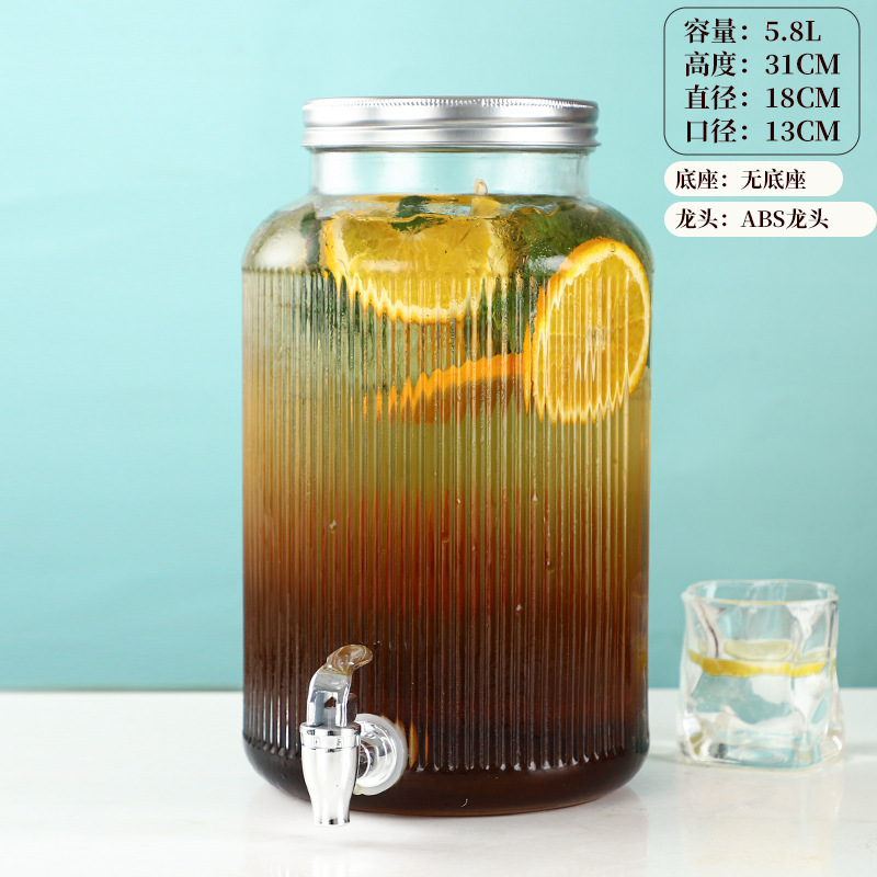 冷水壶可乐红牛饮料玻璃网自制桶带碧桶酒吧啤酒桶龙头桶水果茶无|undefined