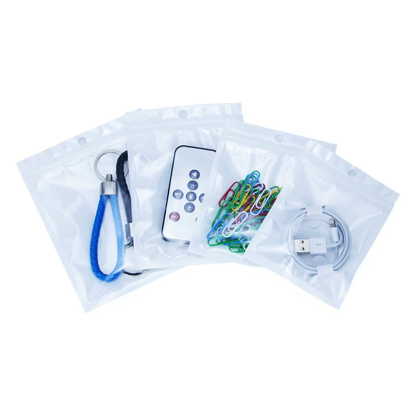 Сумка для упаковки ювелирных изделий Жемчужная пленка Сумка для костей Инь и Ян Прозрачный корпус мобильного телефона Кабель для передачи данных Пластиковая Самоуплотняющаяся сумка Маленькая партия