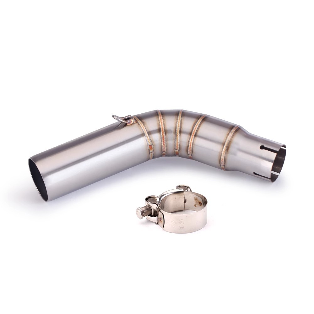 Special non-destructive installation for motorcycle modified sv650 stainless steel middle exhaust pipe tail muffler