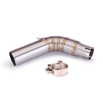 Motorcycle exhaust pipe: steel middle exhaust pipe