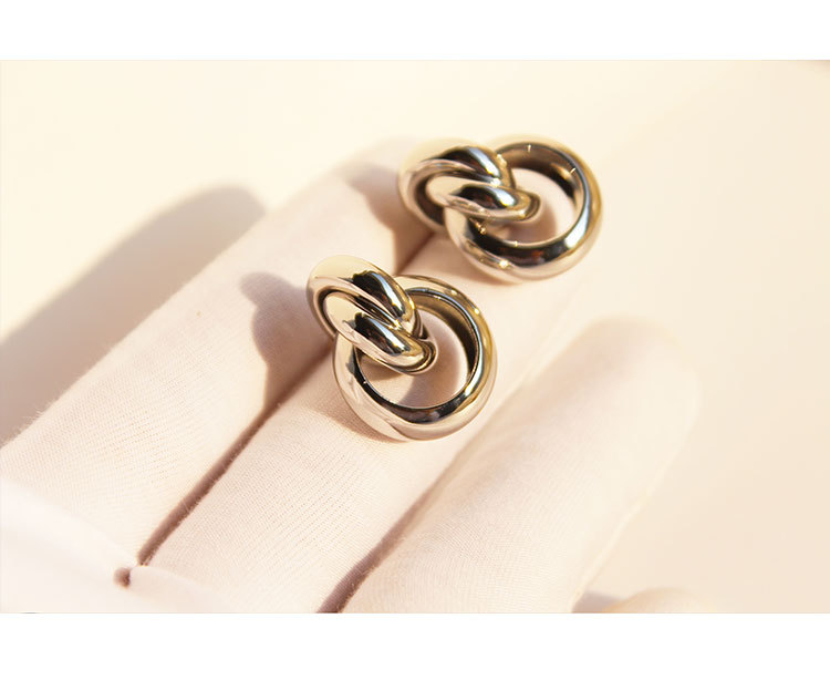 Fashion Geometric Copper Plating Ear Studs 1 Pair