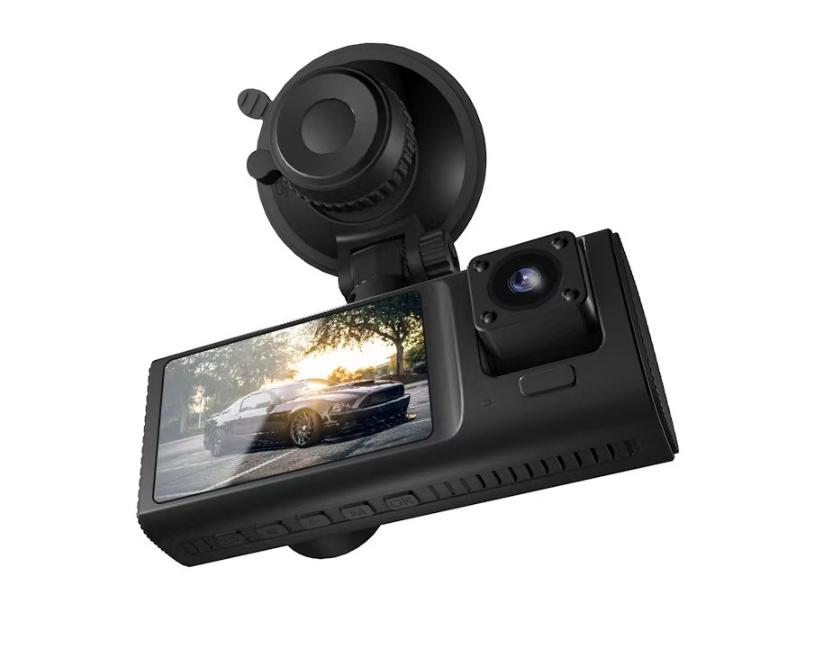 V20 Cross-Border Driving Recorder 3-Way High-Definition 1080P Three-Lens Parking Monitoring with Night Vision Car Dvr