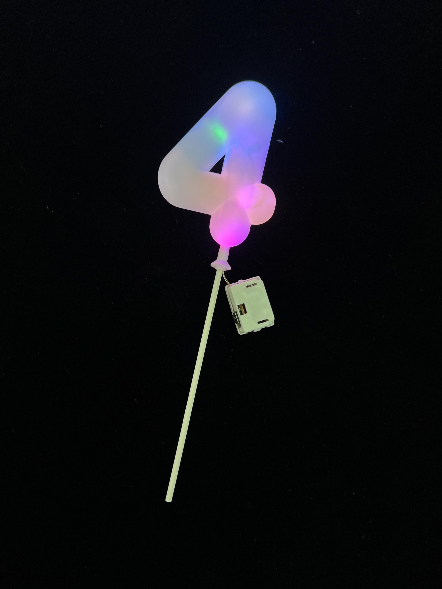 Decoración LED para torta de cumpleaños