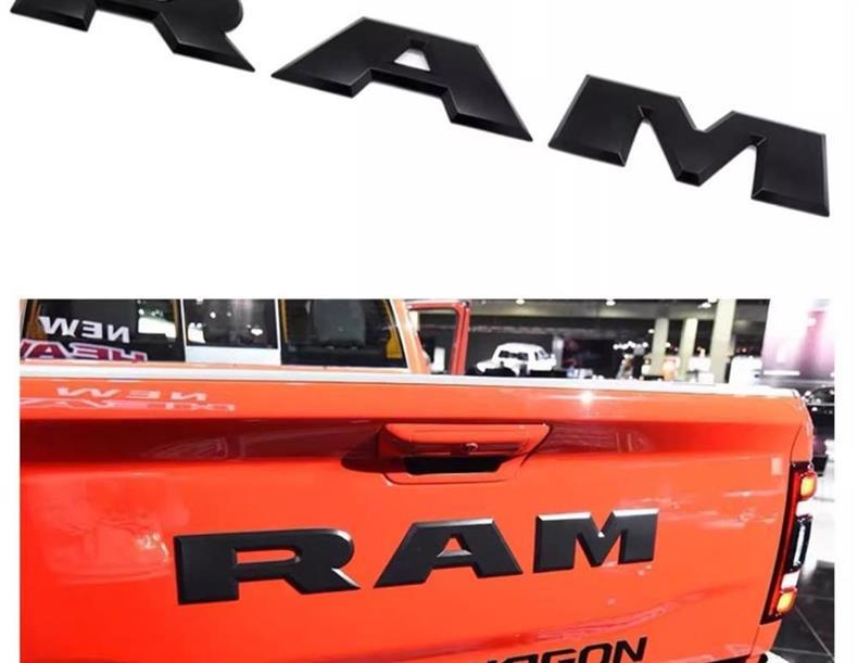 Suitable for Ram Dodge Ram Tailgate Emblem Pickup Truck Modification Tailgate Sticker 1500 2500 Tail Emblem 4X4 Car Decal