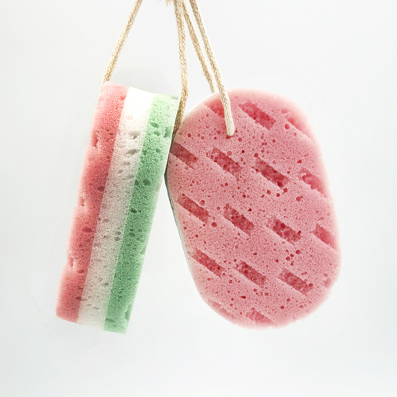 Double-sided sponge bath sponge for bathing