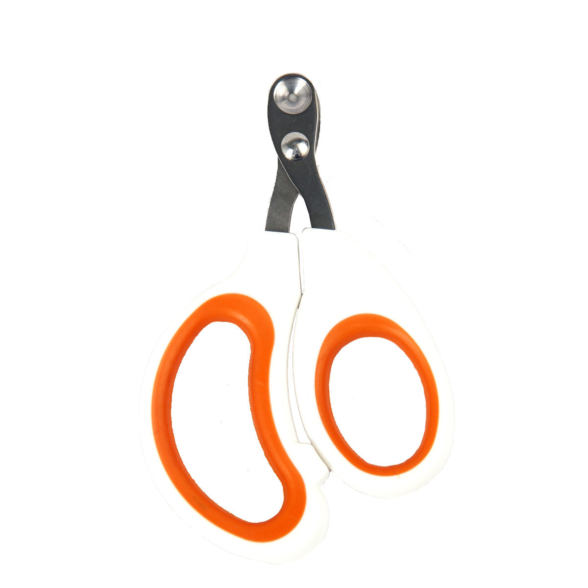 작은 블라인드 가위 - 흰색 주황색