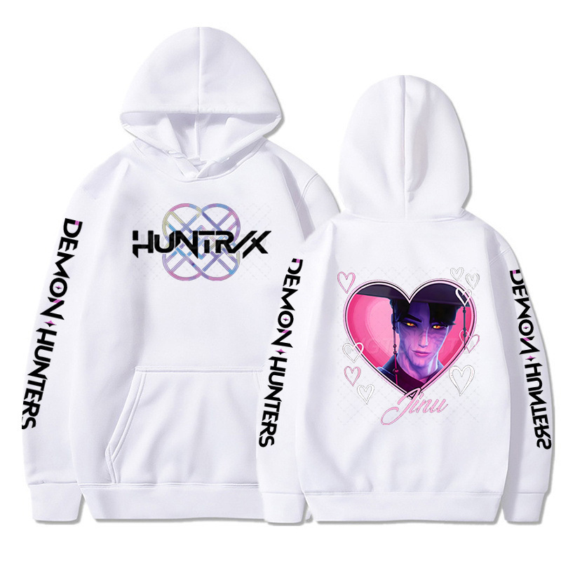 Amazon Demon Hunters KPop Demon Hunters カジュアル フリース スウェットシャツ 秋冬 ルーズ パーカー 男女兼用|undefined
