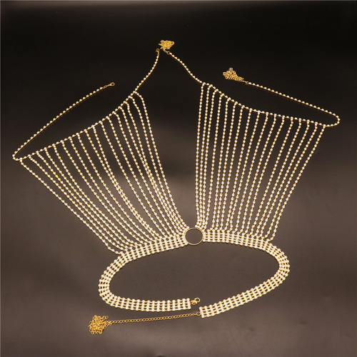European and American cross-border hot-selling sexy rhinestone bra chain, feminine bikini full of diamond body chain manufacturer wholesale