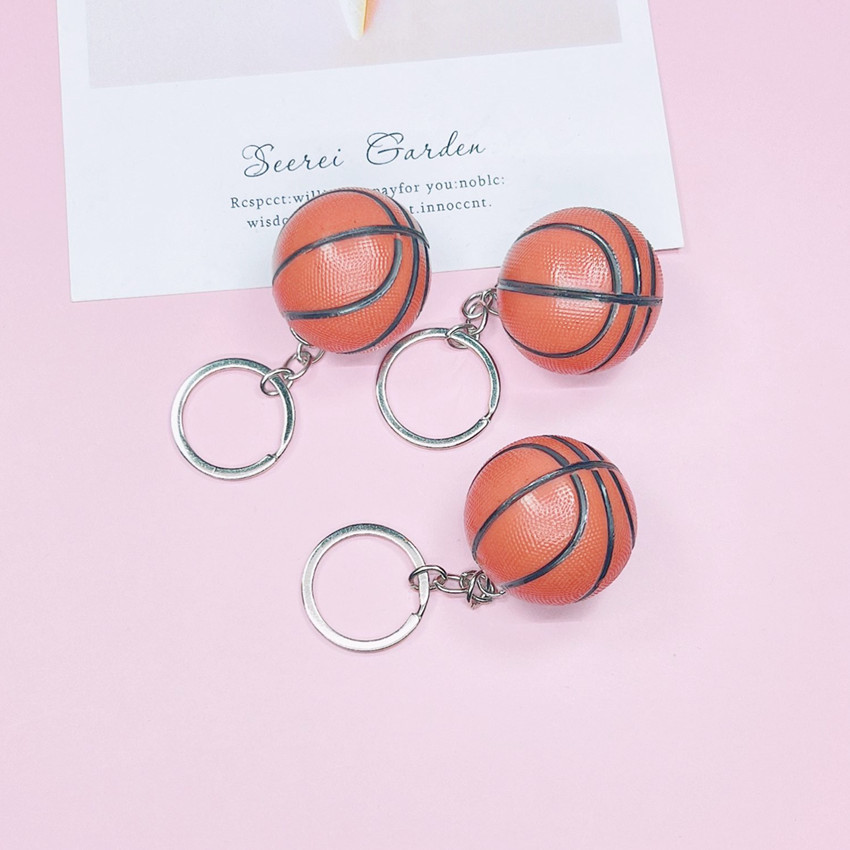 15g Weight Keychain Classification 1 Piece Quantity Daily Occasion Plastic Material Basketball Pattern Unisex Gender Sports Style 1 Piece Sports Basketball Plastic Unisex Keychain 3