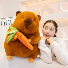 新款蔬菜荷兰猪卡皮巴拉玩偶毛绒玩具公仔安抚陪伴玩偶布娃娃摆件