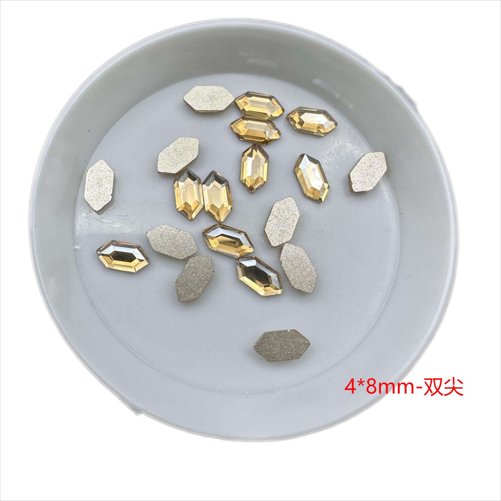 샴페인-[4*8mm 더블 팁]