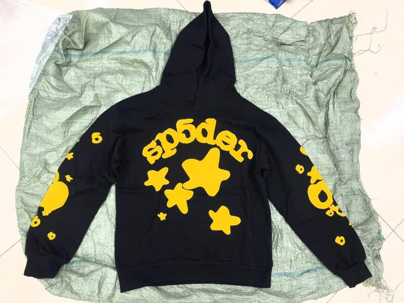 Sp1derヒップホップ歌手Young Thugと同じスタイルのフォームレター555555カップル用パーカーPinkスウェットシャツ|undefined