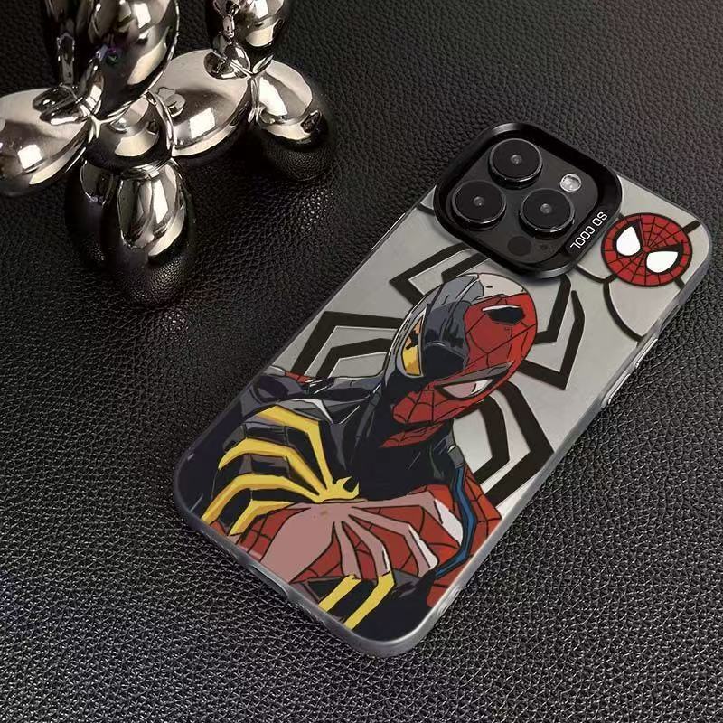 Oil Painting Spider-Man Suitable for Apple 16 Promax Mobile Phone Case iPhone 15 Stylish 14 Vitality Case 13 European and American 12
