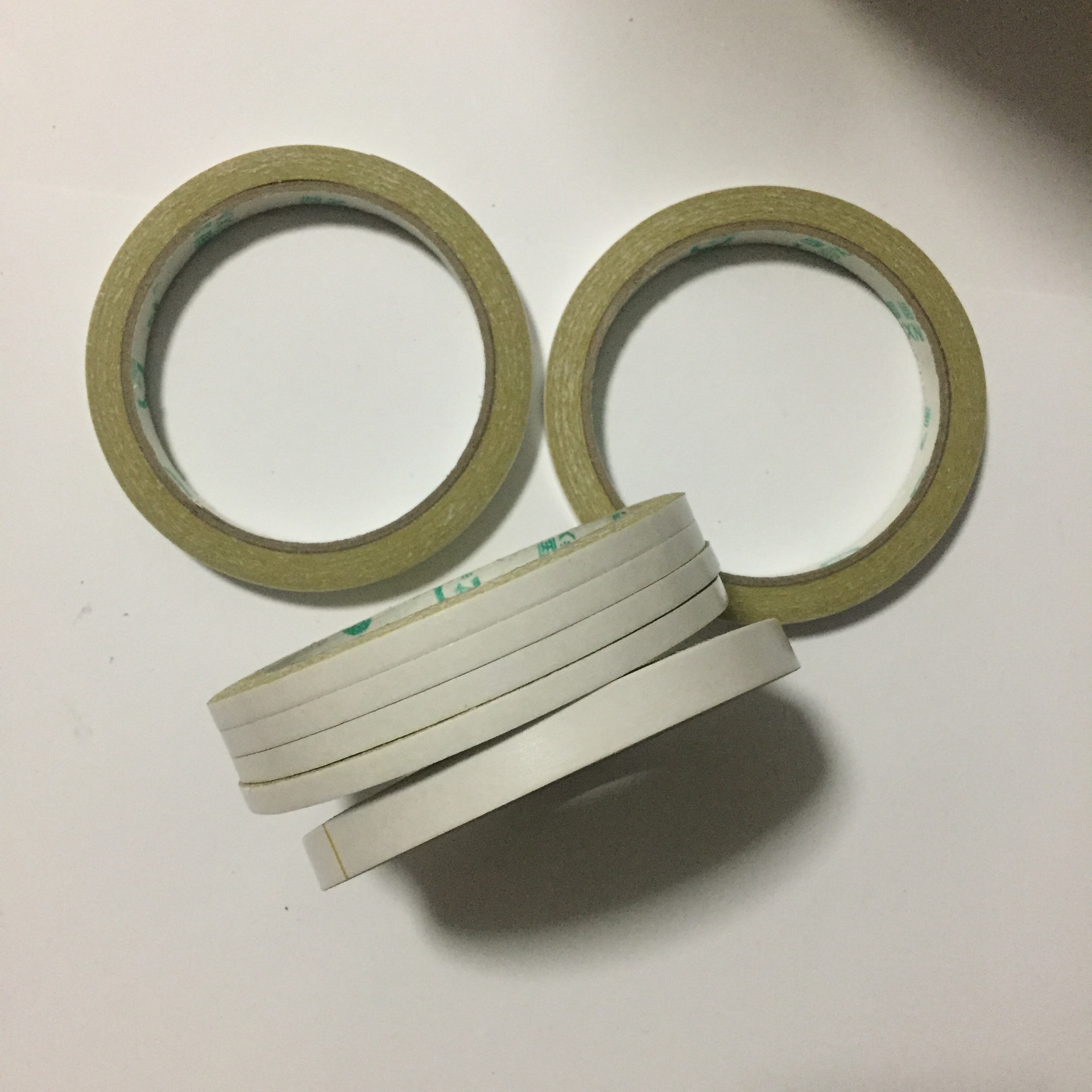 国信黄油双面胶带0.5cm*15m黄色粘性双面胶黄油胶纸胶带绣花胶