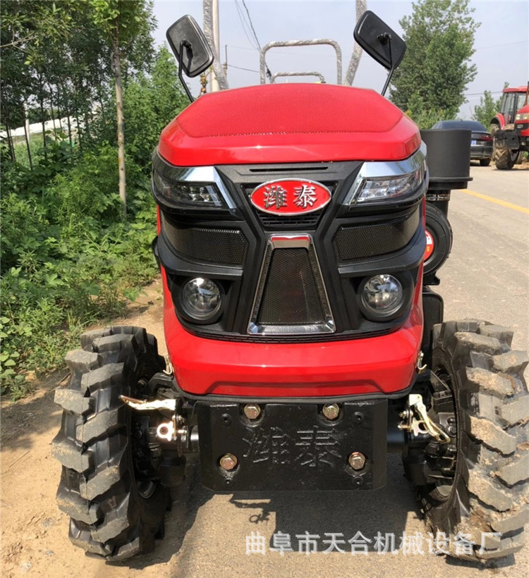 泰山704大棚王拖拉机 四驱拖拉机旋耕机8+2 农用轮式拖拉机图片