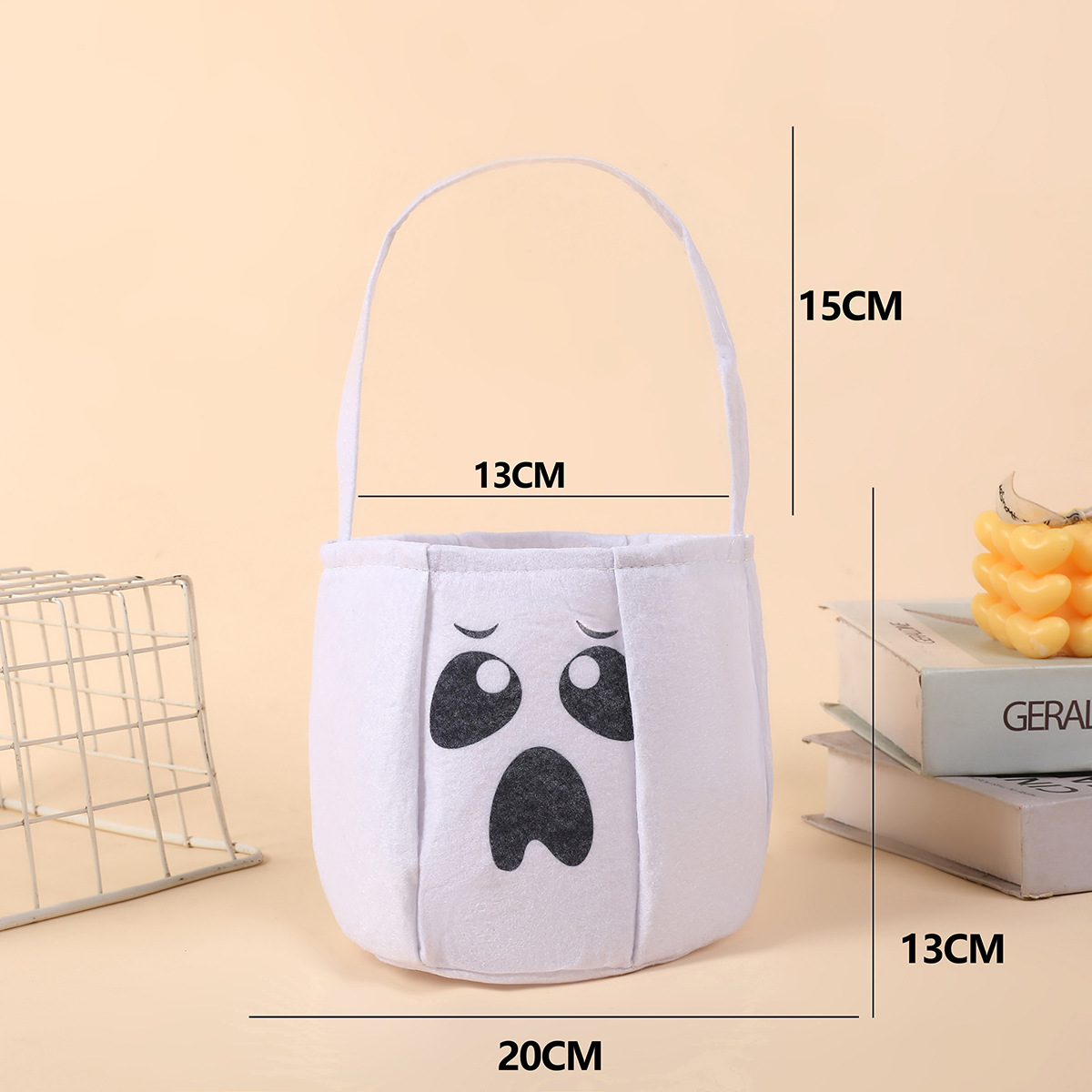 Bolsas de dulces de Halloween, bolsas de dulces, bolsas de calabaza tridimensionales portátiles, regalos para niños, accesorios del festival de fantasmas, bolsas de Halloween transfronterizas