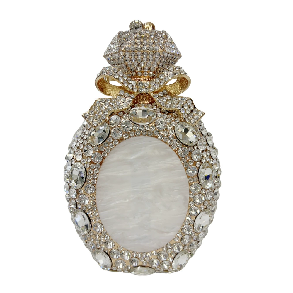 Новая Shell Diamond Dinner Bag Diamond Perfume Bottle Banquet Dress Hand Holding Women's Bag Shell stone bag