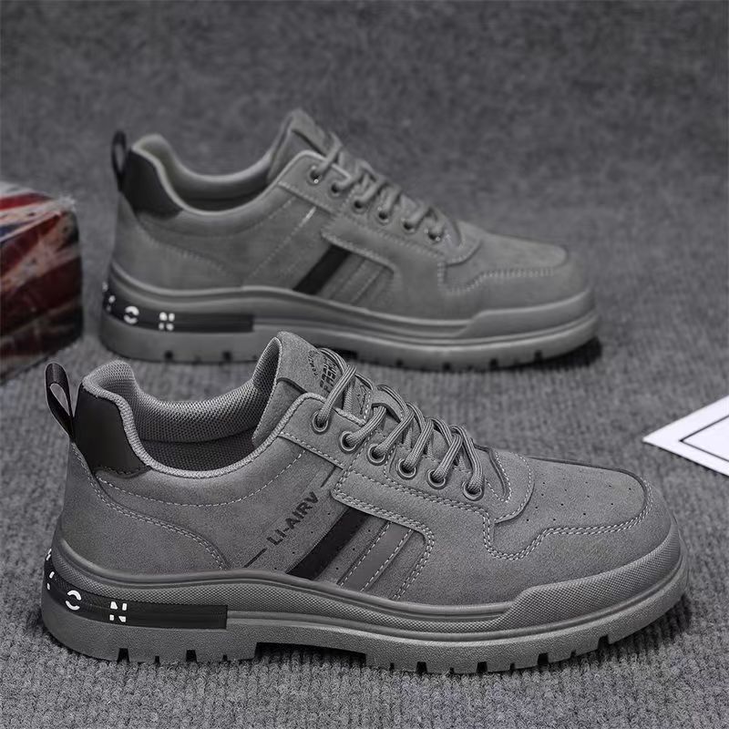 Zapatos de hombre 2026 nuevo sitio de construcción de primavera trabajo ocio zapatos de patina para trabajar zapatos antideslizantes y resistentes al desgaste para hombres