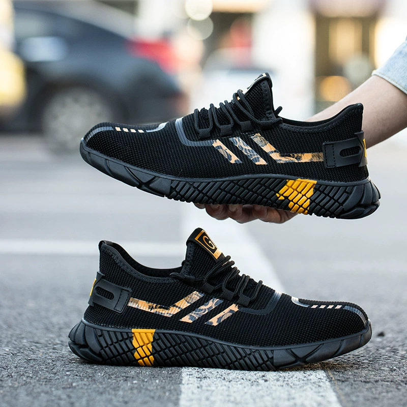 Обувь для охраны труда на заказ, Мужская дышащая рабочая обувь со стальным носком с защитой от ударов и пирсинга, легкая Защитная защитная обувь