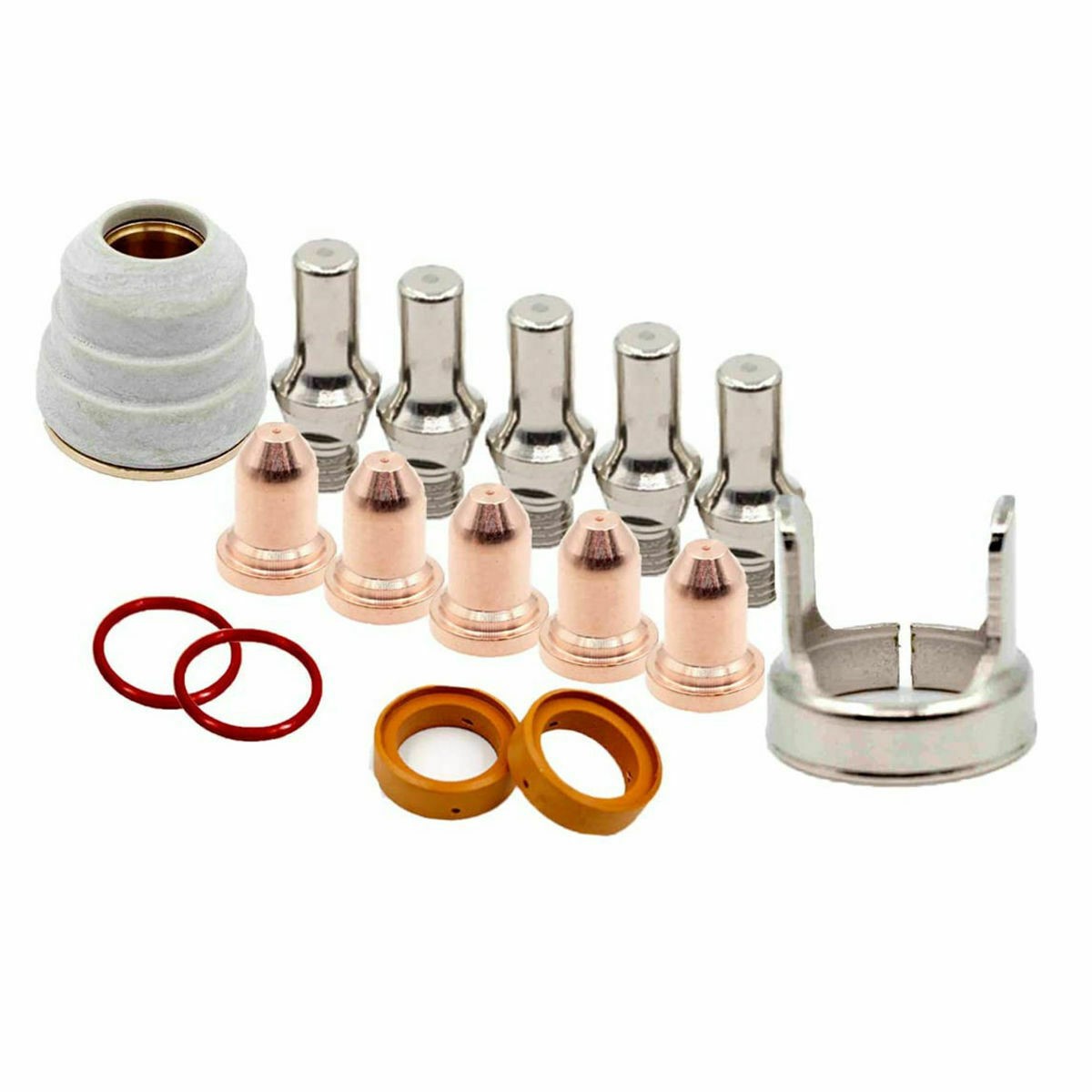 厂家直供等离子电极割嘴PT25 PT40电极喷嘴保护帽支架涡流环16件