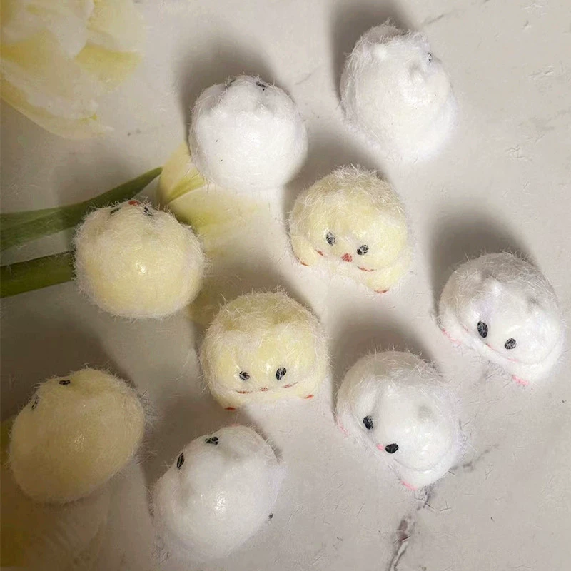 Vent Dumpling Hamster Squishy Toy, 3 cm PVC Mini Stress-Relief Keychain