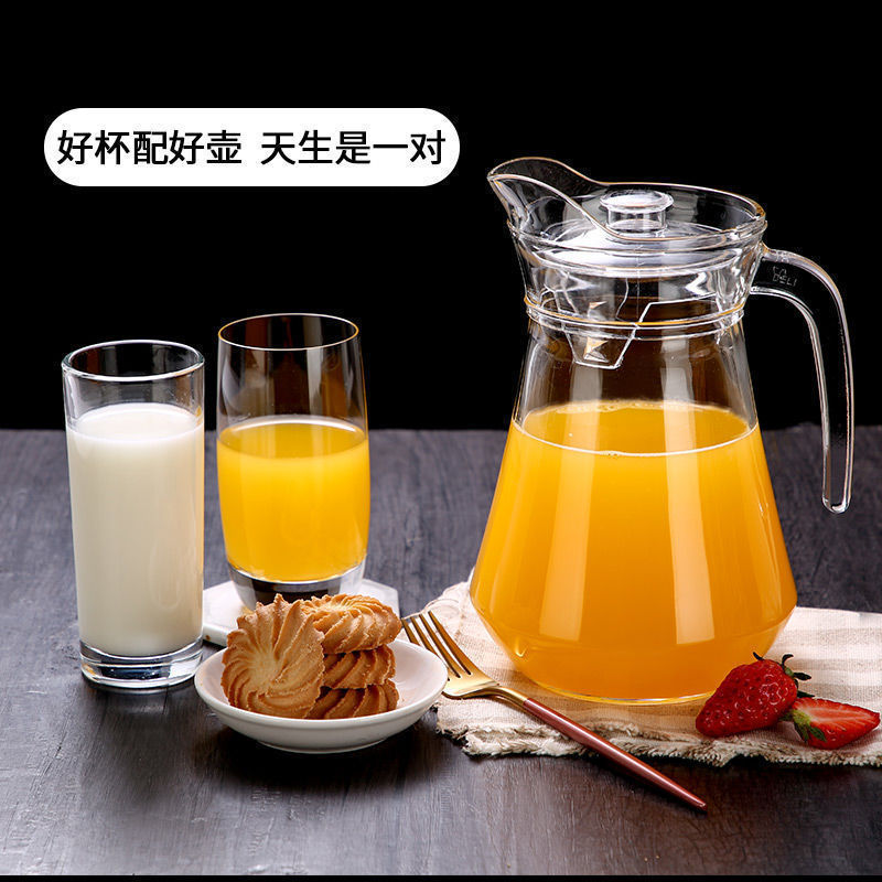 加厚大容量无铅玻璃壶 冷水壶饮料壶凉水壶果汁壶扎啤壶家用水瓶|undefined