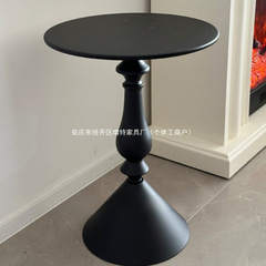 小戸型客間家庭用茶数北欧現代シンプル鉄芸辺数ソファー金属アメリカ式小さな円卓