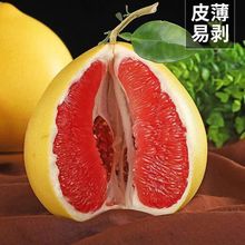 福建平和琯溪紅心蜜柚紅肉柚子新鮮水果薄皮廣西應季超甜跨境電商