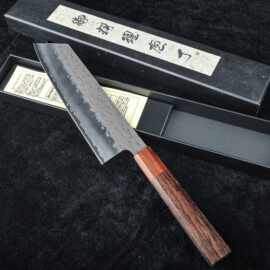 9CR18八角柄切付刀菜刀厨师刀三德刀复古菜切大马士革刀三合钢