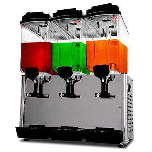 Juice Machine Commercial Hot and Cold Dual-Temperature Three-Cylinder Fully Automatic Hot Drink Machine Cold Drink Machine Freshly Mixed Self-Service Beverage Machine Free Shipping