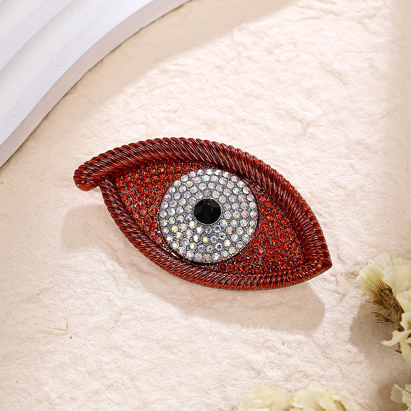 20g Weight Corsage, Brooches Classification Street Occasion Alloy Material Devil's Eye, Eye, Eye Pattern Women's Gender Original Design, Retro Style Original Design Retro Pin Devil's Eye Eye Eye Alloy Women's Corsage Brooches 8