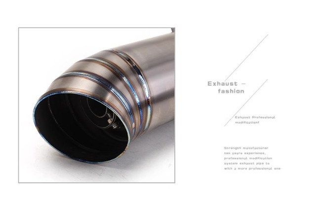Motorcycle exhaust pipe modified GP tube titanium alloy imitation race street horizon domestic small ninja 60MM universal