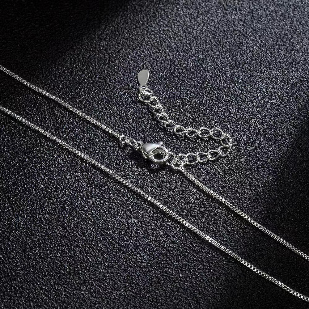 Box chain 40cm +5 plated white k