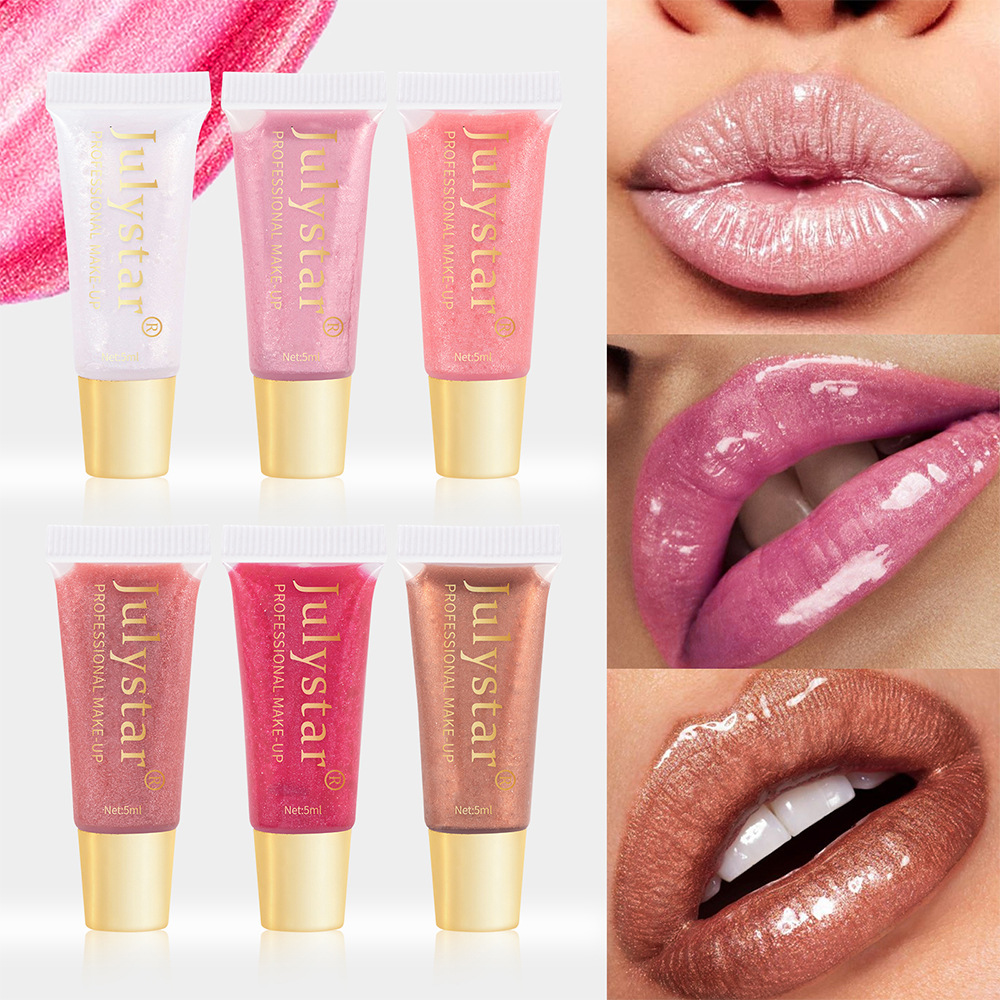 Julystar Moisturizing and Hydrating Pearlescent Lip Gloss Long-lasting Water Repellent Lip Oil Easy to Color Lip Makeup wholesale undefined