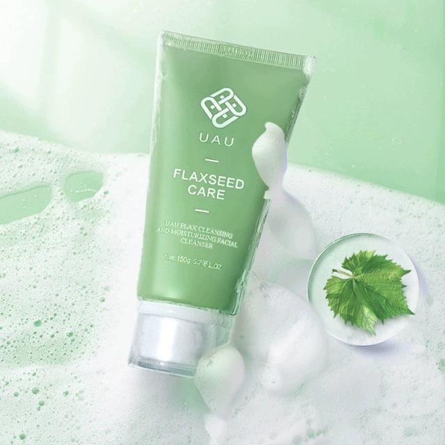 There Are Chinese Logo Thailand UAU Linen Facial Cleanser Gentle Deep Cleansing Makeup Remover Oil Control Refreshing Men and Women