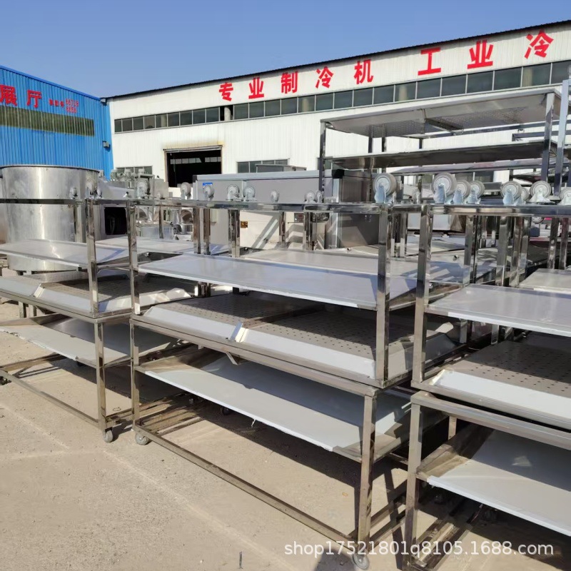 不锈钢速冻架子车缓化架车解冻架车晾肉车漏网漏水打孔漏盘沥水车