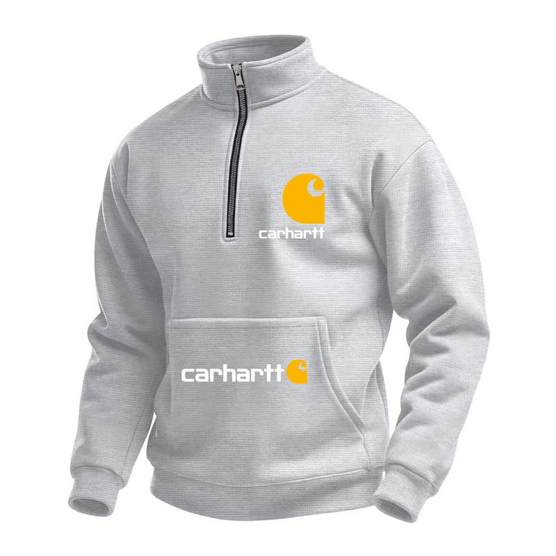 2026 New Waffle Fashion Trendy Carhartt Mango Long-Sleeve Sweatshirt European and American Style Half-Zip Stand Collar Jacket 2026 New Waffle Fashion Trendy Carhartt Mango Long-Sleeve Sweatshirt European and American Style Half-Zip Stand Collar Jacket