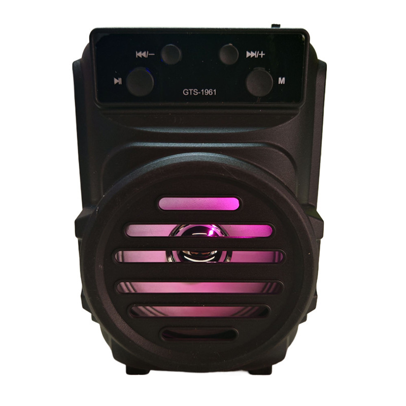 Gts-1961 Wireless Bluetooth Speaker Outdoor Desktop Portable Super Bass Rgb Portable Bluetooth Small Speaker