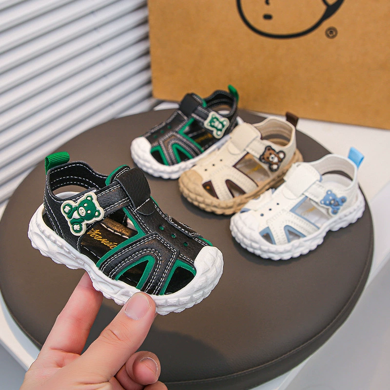 2025 новая летняя детская нескользкая донная повседневная сандалия для мальчиков мягкое дно