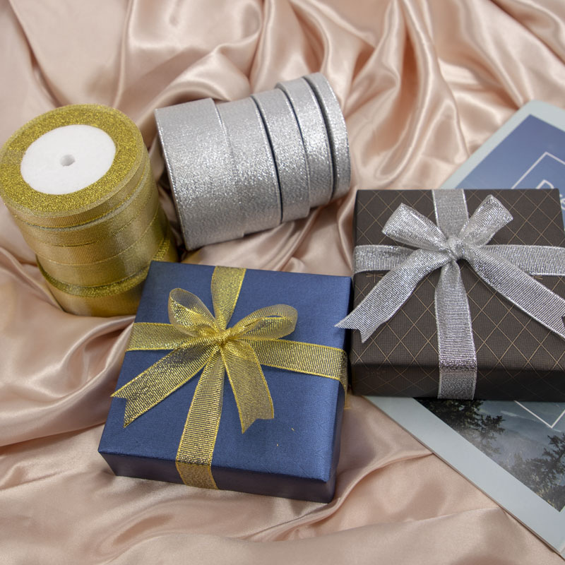 Glitter plata cebolla cinta material de bricolaje regalo cinta pastel de boda caramelo embalaje cinta al por mayor